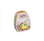 Tote Knapsack Type Cartoon Metal Box , Food Grade Tin Childrens Lunch Bags