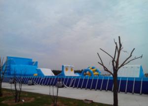 Wholesale Removable Metal Frame Above Ground Swimming Pools With 0.9mm PVC Tarpaulin from china suppliers