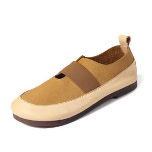 Wholesale HZM008 Single Shoes Women Fall/Winter 2021 New Style Ladies Fashion Single Shoes Retro Leather Women'S Shoes Lazy Single from china suppliers