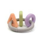 Food Grade FDA Approved Wooden Silicone Teether Nursling Biting Toys