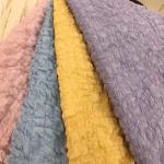 180-300gsm 100% Polyester Pleated Stretch Knitted Fabric Plain Crinkle Material