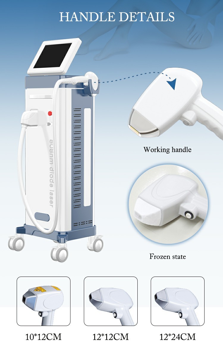 Frequency 0.5-10Hz Precise Energy Adjustable Diode Laser Hair Removal Machine