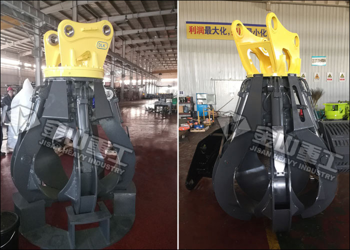 SANY Excavator Rotating Grapple 60-120 Lpm Non Swing Bulk Material Handling