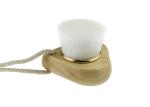 Heart Shape Facial Skin Cleansing Brush With 68mm Wooden Back