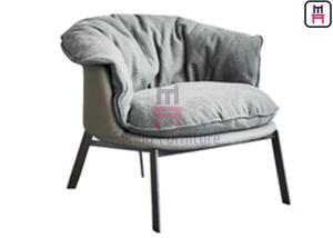 Wholesale Upholstered Unfolder 0.6cbm Metal Base Sofa Chair Height 45cm from china suppliers