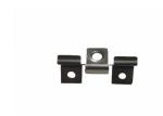 Black Wood Plastic Composite Flooring Board Plastic & Stainless Steel Accessory