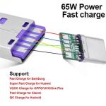 Charger 65W USB 3.1 Type C Male Connector For SamSung Huawei OPPO Vivo Xiaomi
