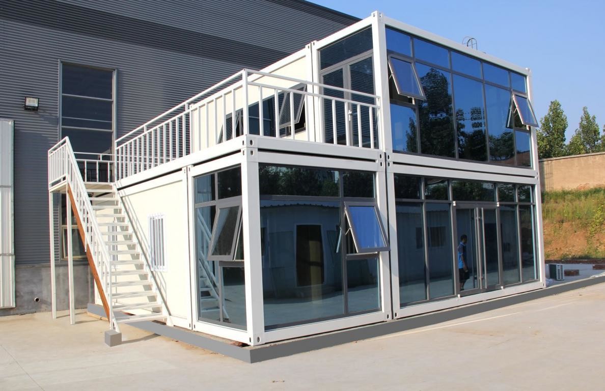 Durable Prefabricated Detachable Container House Modular with 50mm Rockwool Insulatio