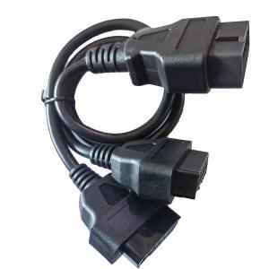 Wholesale Y Splitter Obd2 Scanner Extension Cable , Recorder Devices Obdii Diagnostic Cable from china suppliers