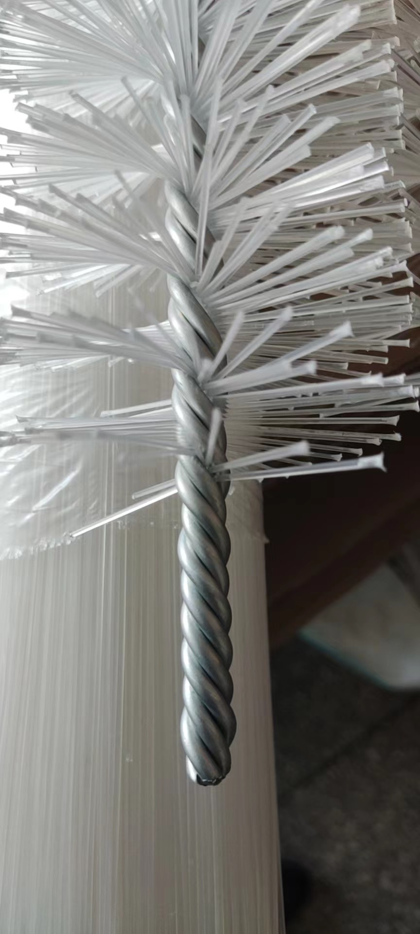 Stainless Steel Axe Length 660mm 1mm PP Filament Diameter Spiral Brush