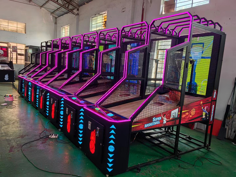 55'' LCD Screen Street Arcade Basketball Game Machine For Amusement Park