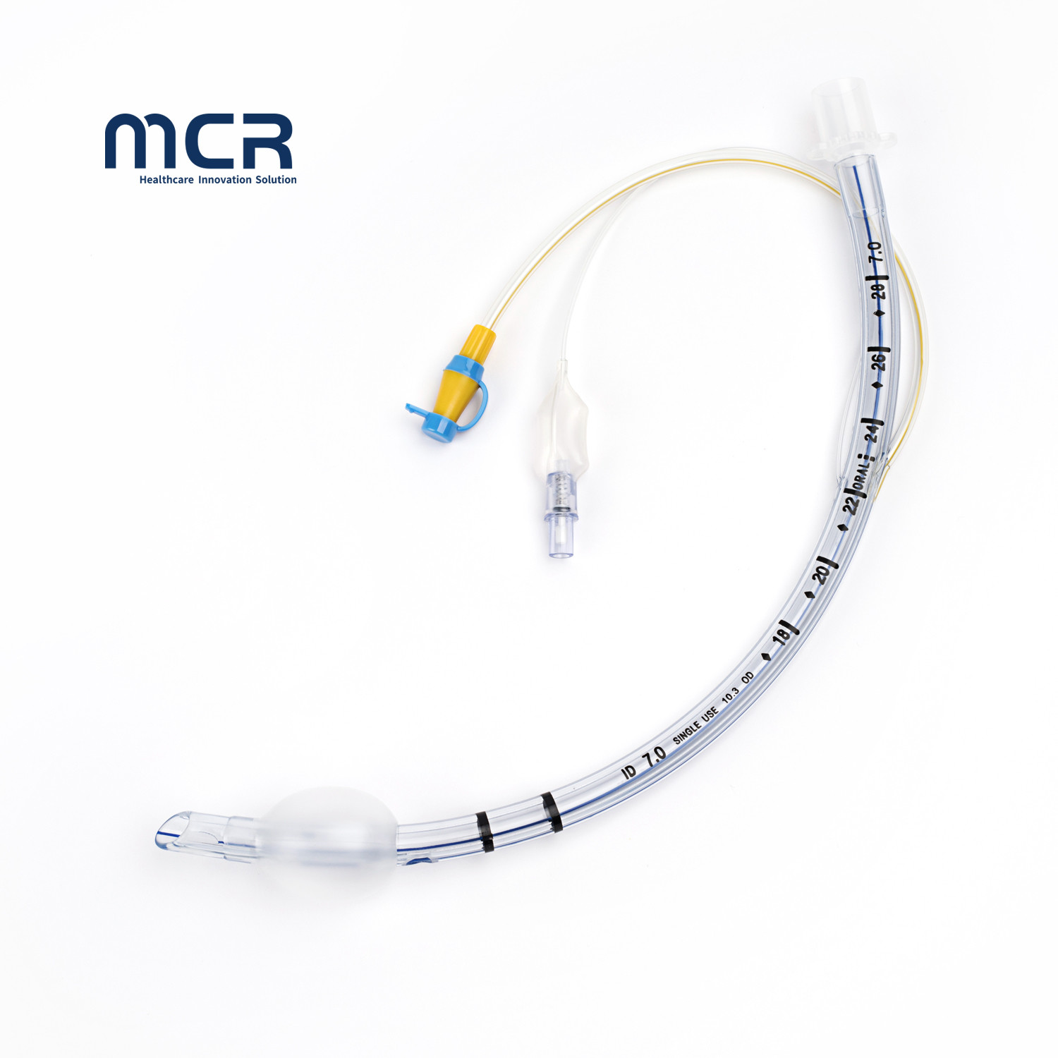 7.0mm PU Cuff ID Adult Endotracheal Tube With Suction Port