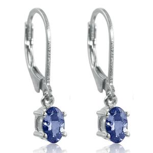 Wholesale atural Tanzanite Earring Clip Gemstone Jewelry Real Pure Genuine 925 Solid Sterling Silver from china suppliers