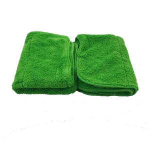 Wholesale Polyester Polyamide Microfiber Cleaning Cloth Green Coral Fleece 30x30 from china suppliers