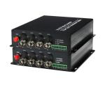 1080p 4 Channel 3G-SDI Fiber Converter with 485+1Channel Forward Audio Single