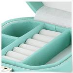 Octagon Leather Lockable Jewelry Box Organizer For Storing Rings / Earrings