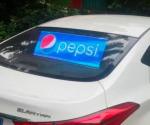 Taxi Transparent Led Display For Rear Window , Advertising Car Window Digital