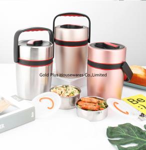 Wholesale ECO friendly stainless steel vacuum bento lunch box high quality 2.2L multicolor food warmer from china suppliers