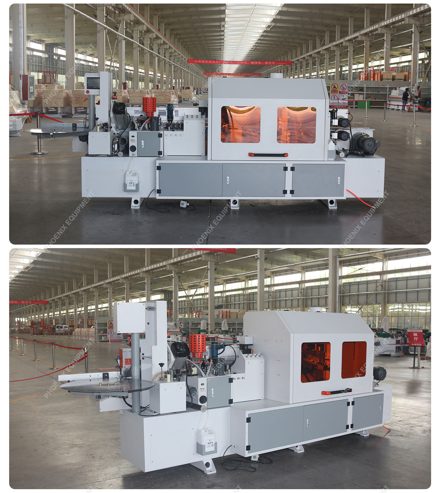 4500*1100*1640mm F350 Oblique Straight Automatic Edge Banding Machine 45 degrees edge bander machine 8mm