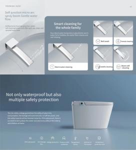 Wholesale wholesale oem Public Intelligent Toilet Smart Bidet European Style Wall Hung Round from china suppliers
