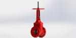 Flange / Groove Type UL FM gate valve Ductile Iron Handwheel Founded