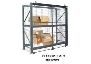 Wholesale Durable Welded Wire Pallet Rack Security Enclosure Kits 96 *36 *96 Inch from china suppliers