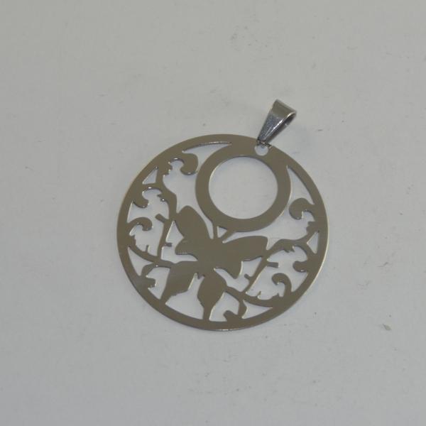Fashion High Quality Fashion Stainless Steel Round Shapped Necklace Pendant