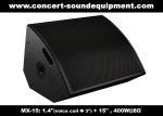 PA Sound Equipment 400W 3"+15" Plywood Coaxial Stage Monitor For Living Event