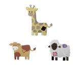 Velcro Loop Embroidered Animal Patches Giraffe Iron On Sew On Patch