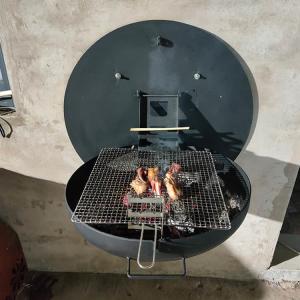 Wholesale Rustic 80cm Wood Burning Fire Pits Wall Mounted Barbecue Grill Corten Steel Wall Hanging Grill from china suppliers