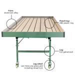 Greenhouse Ebb Flow Seedling Rolling Bench Grow Tables For Growing Various Plant