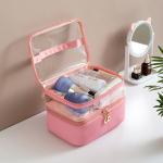 Large Capacity Portable Waterproof PVC Cosmetic Case