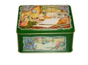Wholesale Metal Square Tin Can For Decorative / Cookie Packaging 173*144*84hmm from china suppliers