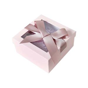 Wholesale Customized Square Recentage Pink Gift Box With Ribbon from china suppliers