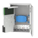 Gray 96 Cores Outdoor FTTH SC Fiber Optic Terminal Box Network Fiber Distributio