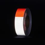 White Red Conspicuity Prismatic Truck Warning DOT Reflective Tape