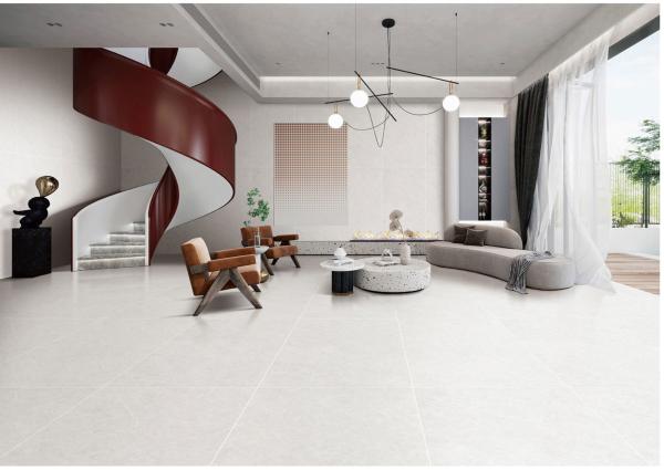 Non-Slip White 750x1500mm Soft Glazed Porcelain Tile And Interior Floor Tiles