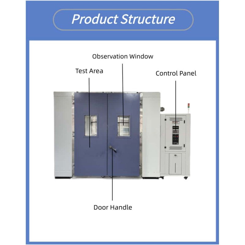 High-Precision Walk-in Constant Temperature and Humidity Test Machine Large-Scale Environmental Stability Testing Equipment
