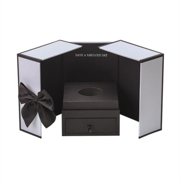 UV Coating Custom Logo Design Double Door Cardboard Gift Box for Valentine's Day