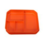 Children Reusable Plastic Lunch Trays For Social Groups Catering