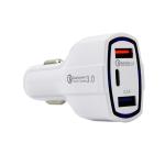 Type C Fast 3 Port USB Car Charger 35W QC3.0 3.1A