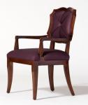 Mahogany wood fabric upholstery leisure chair/wooden dining chair/desk chair,arm