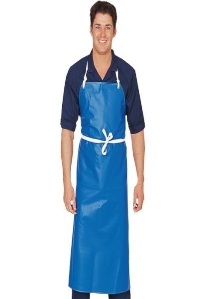 Oil Resistant Long Sleeve Disposable Aprons Lightweight Blue Color Acid