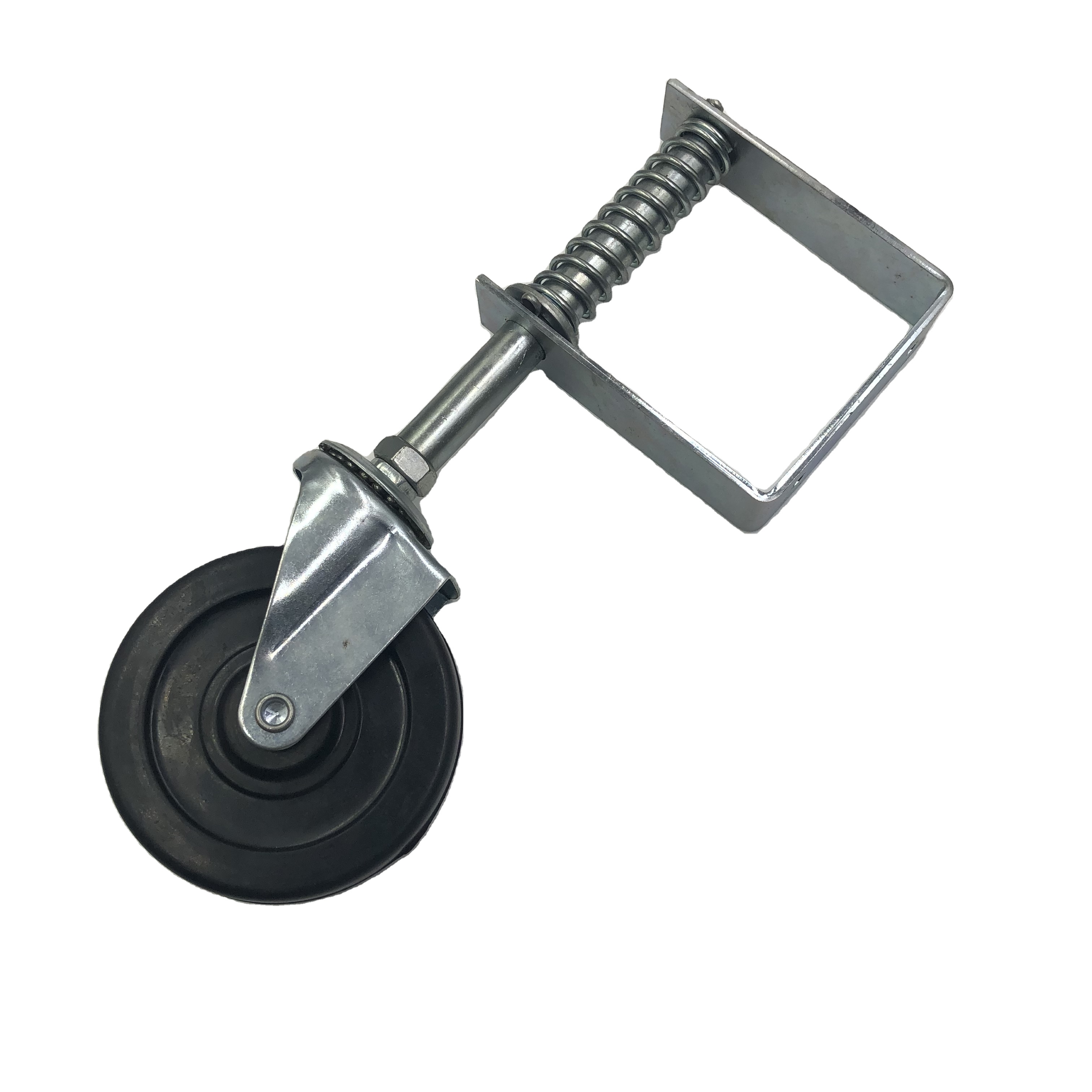 Hot Galvanized Gate Wheel for 6 Inch Under Mount Farm Gate Caster Garden Fence Wheels
