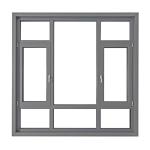 Wind Pressure Resistance Level 9 Triple Glazed Casement Windows for Custom