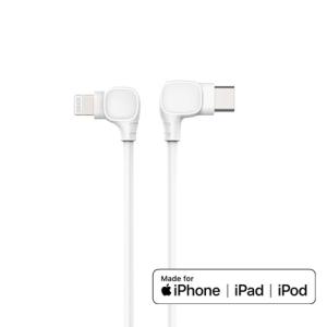 Wholesale USB-C to 90 Degree Lightning Cable (3 ft), MFi Certified, Supports Power Delivery from china suppliers