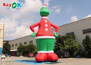Wholesale 32.8FT Gemmy Christmas Airblown Inflatable Grinch With Santa Hat from china suppliers