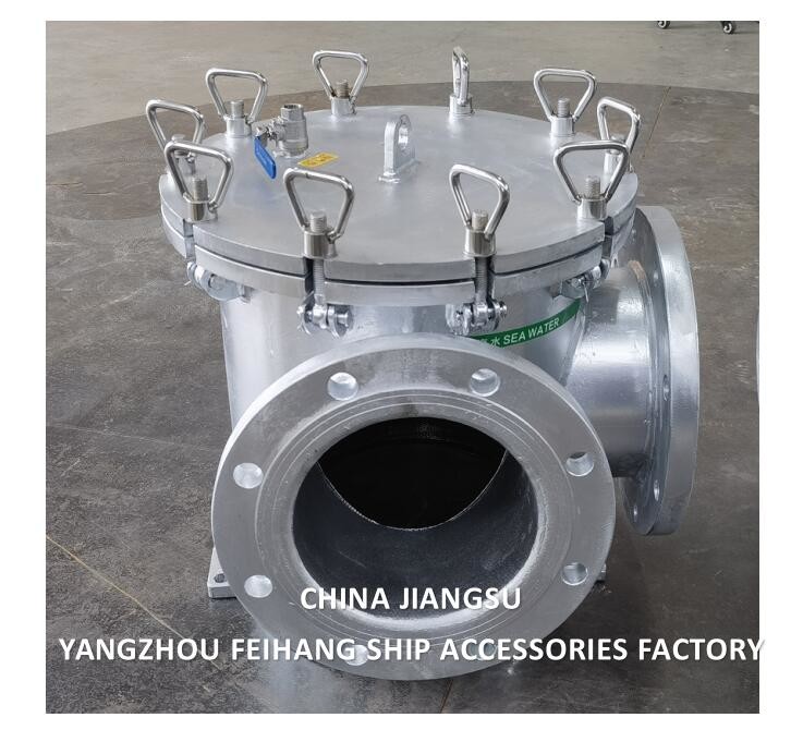 STRAIGHT THROUGH TYPE SEA WATER STRAINERS MODELAS200 CB/T497-1994 SZIE-8"-DN200 CARBON STEEL BODY STAINLESS STEEL FILTER
