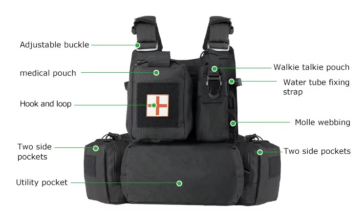 Custom Tactical Vest Hunting Gear Plate Carrier Green Fully Protection Tactical Vest Outdoor Training