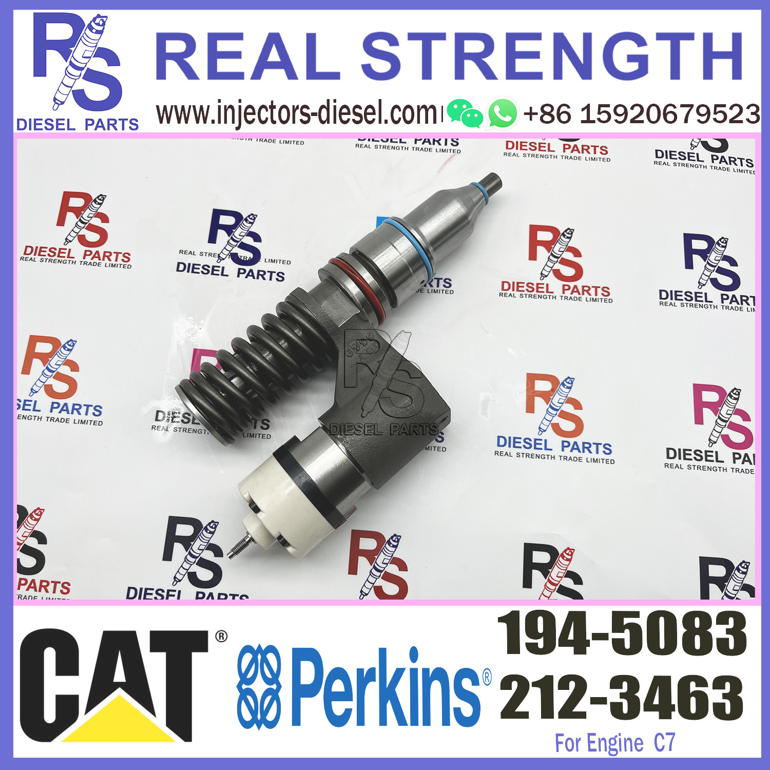 Diesel Common Rail Injector 194-5083 1945083 10R-0963 10R0963 for Diesel C12 Engine